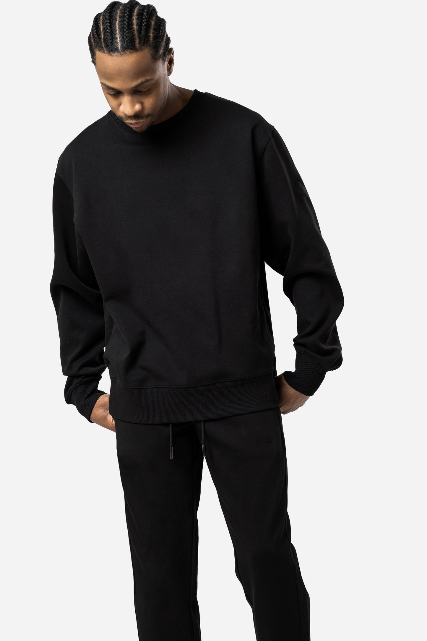 Basic Sweatshirt black - PAUL BALM WORLD