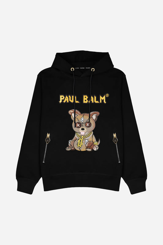 Embroidered Brown Teddy Hoodie - Limited to 300 - PAUL BALM WORLD