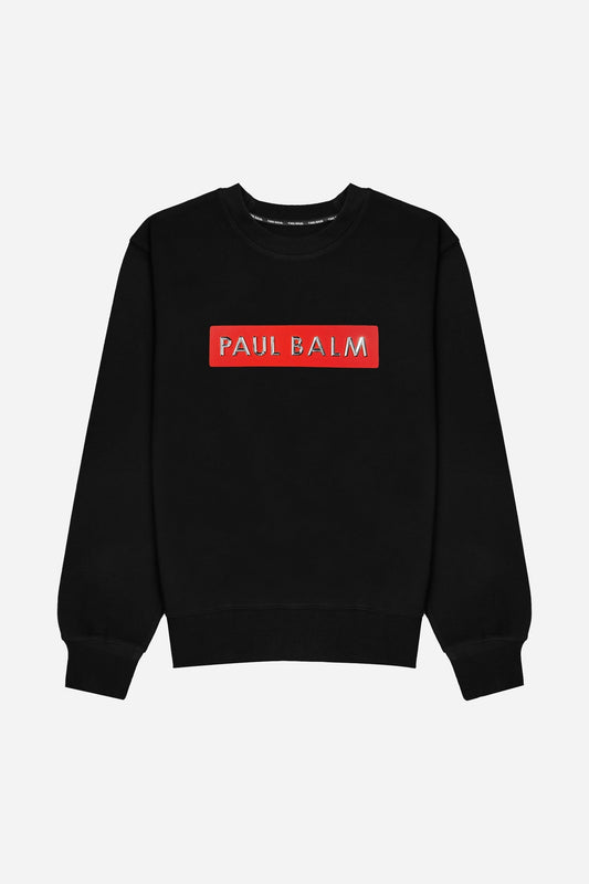 PAUL BALM Metal Patch silver/red Sweatshirt