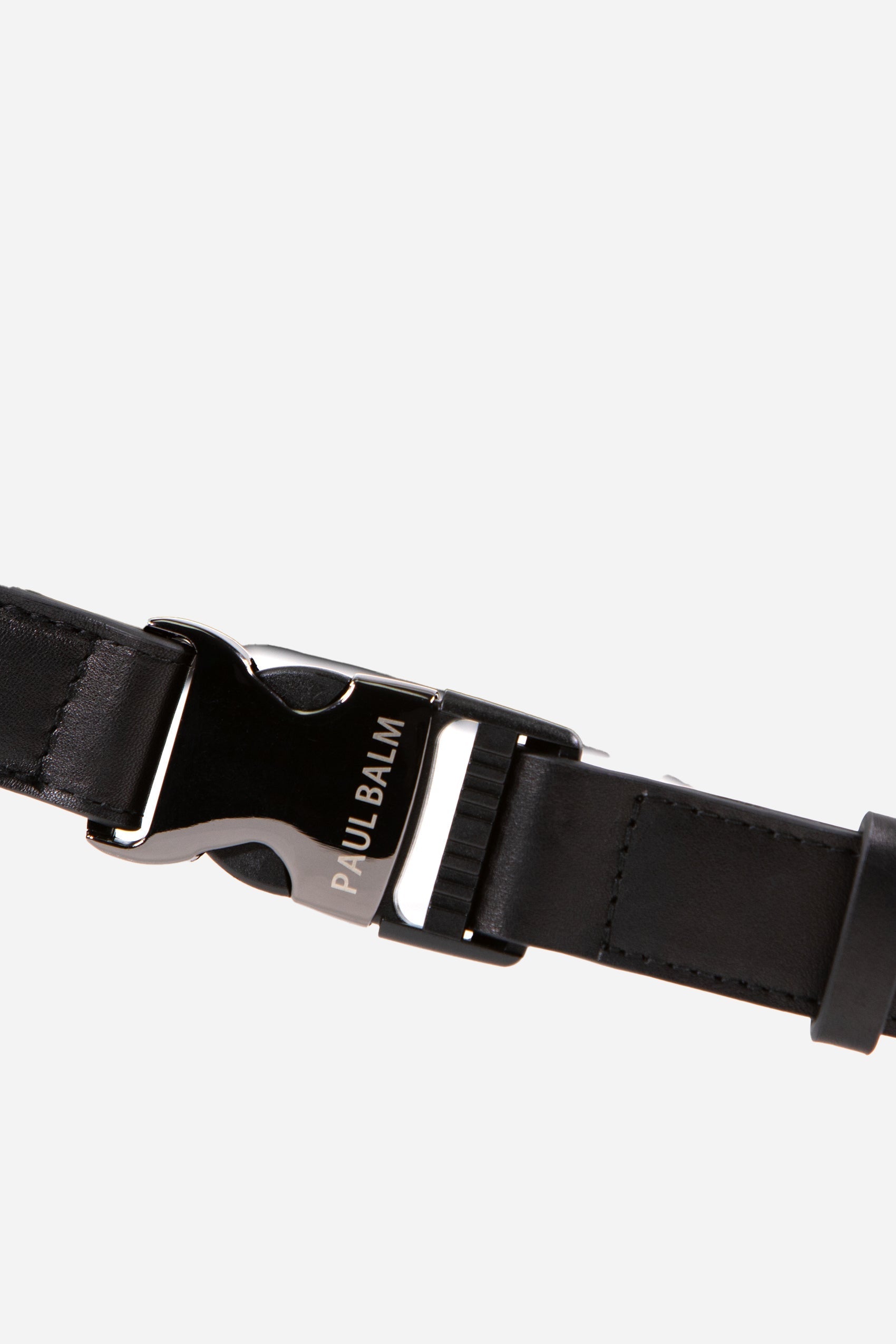 Yuki Logo Leather Belt Bag black - PAUL BALM WORLD