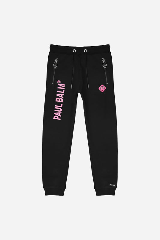 PAUL BALM Embroidery pink Pants