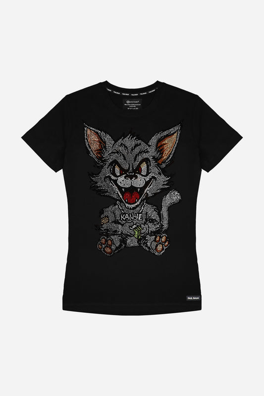 Kanye the Black Cat Rhinestones Tshirt - Limited to 300