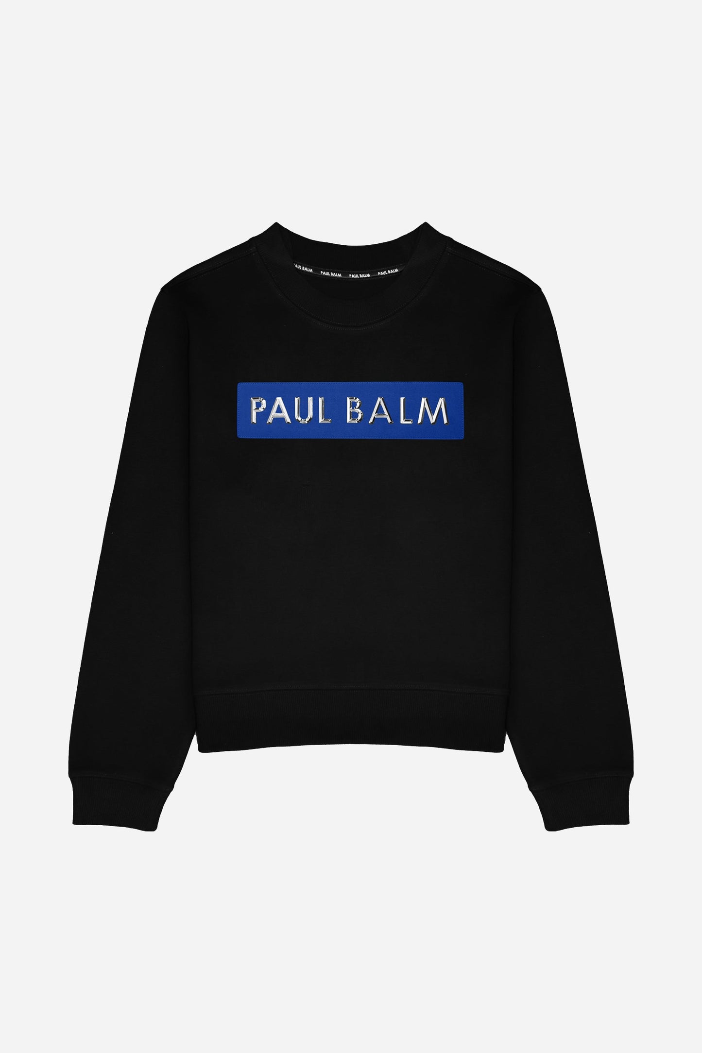 PAUL BALM Metal Patch silver/blue Sweatshirt