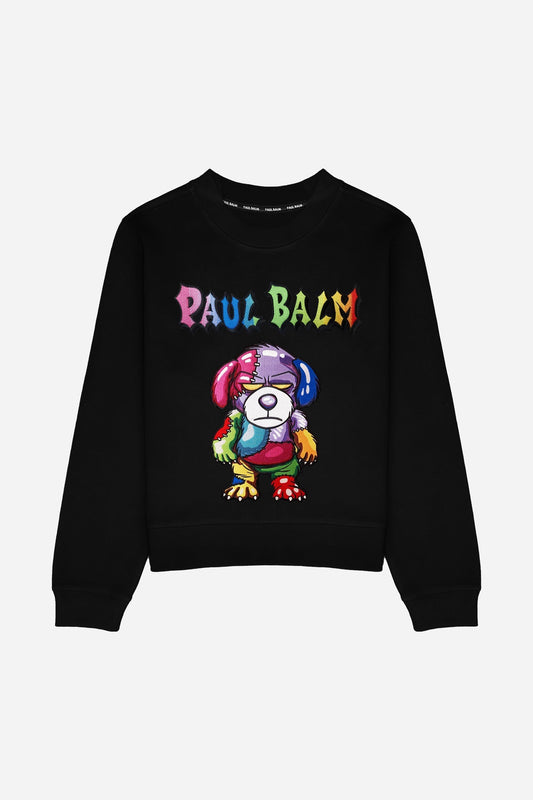 Embroidered Rainbow Teddy Sweatshirt - Limited to 300 - PAUL BALM WORLD